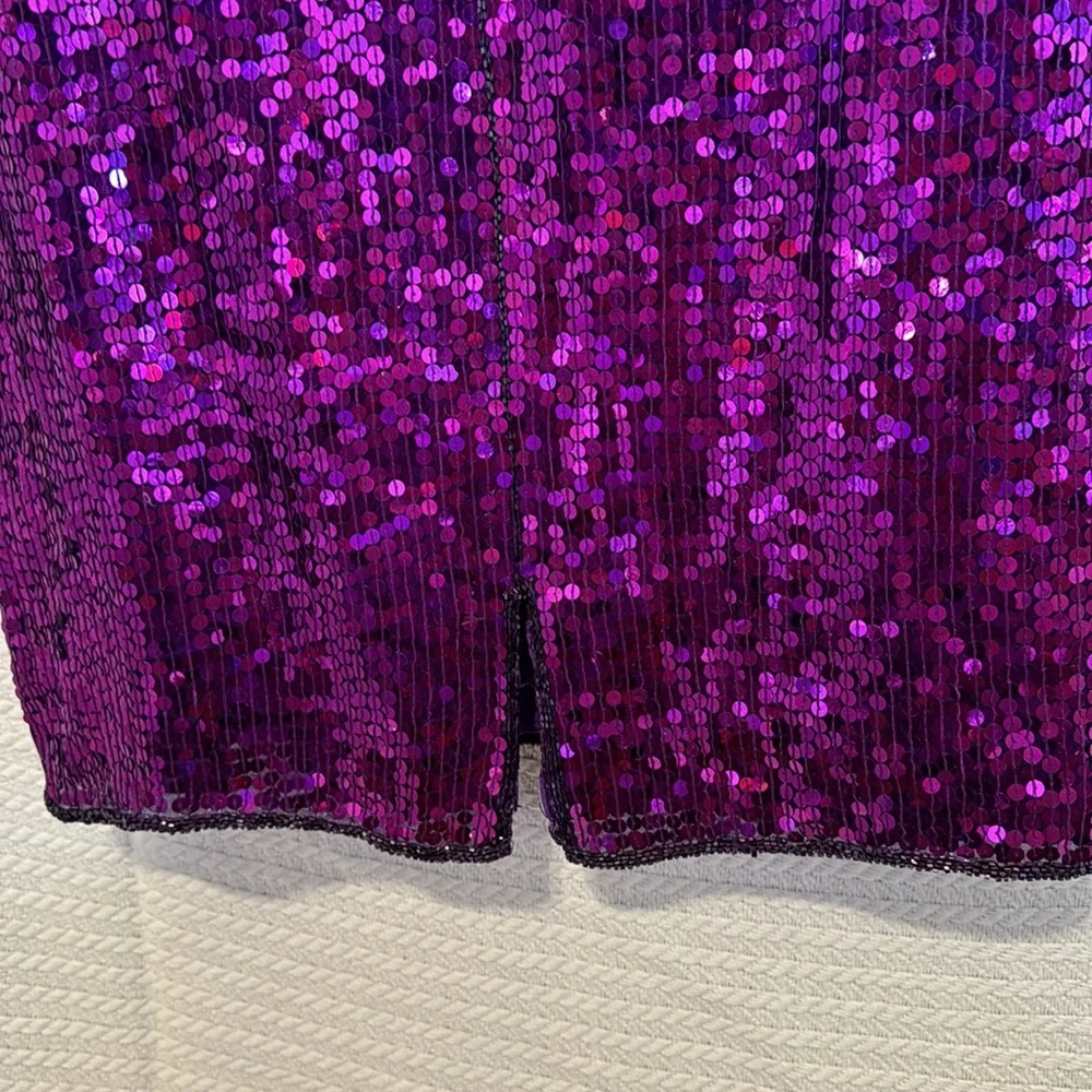 La divina dress purple shimmer sequined dress brand new with tags - Picture 9 of 12